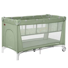 Детский манеж Carrello Piccolo+ CRL-18102 Mint Green со вторым дном, зеленый